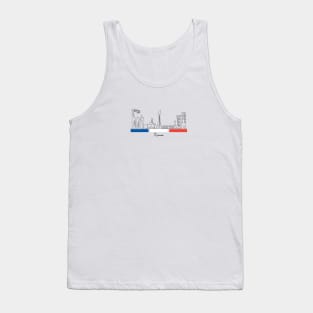 Doha Skyline - Qatar 2022 - France Tank Top